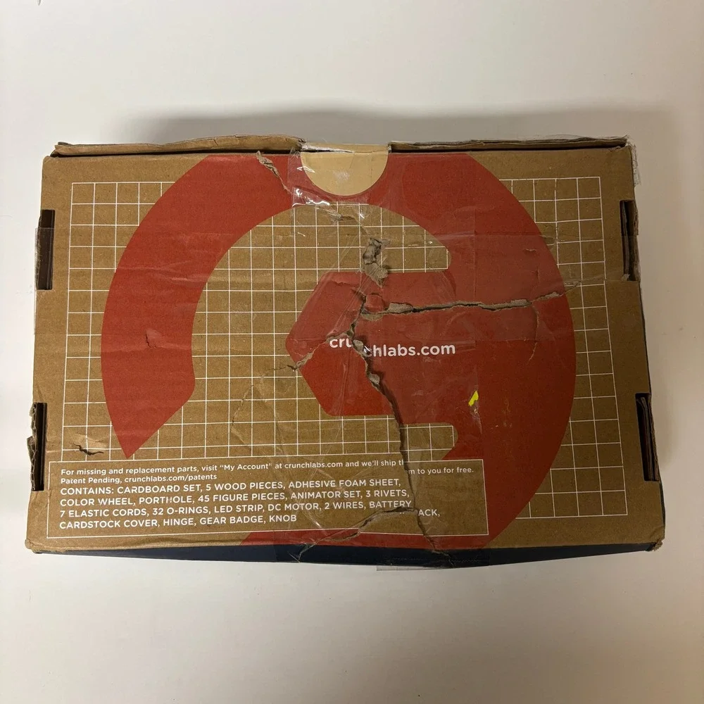 CrunchLabs Strobe Light Animator Build Box by Mark Rober STEM Toy DIY OPEN BOX